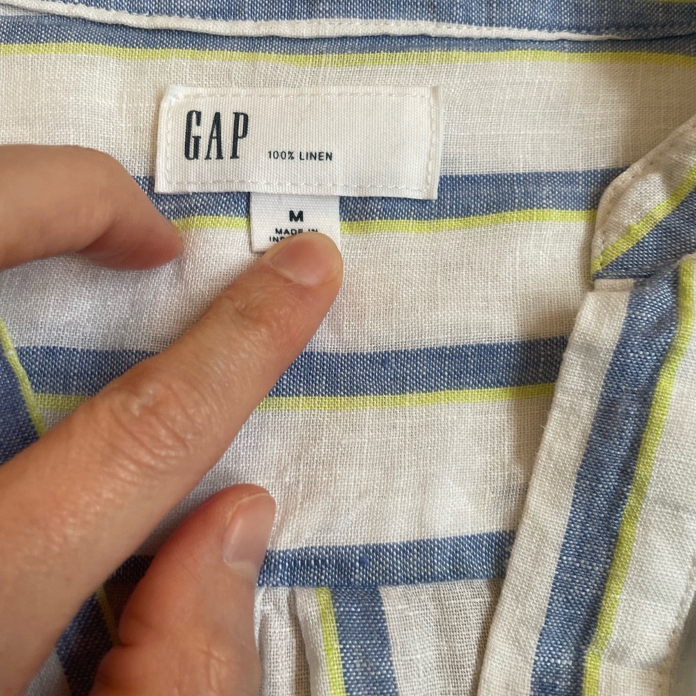 GAP 100% Linen oversized blouse - Picture 2 of 5